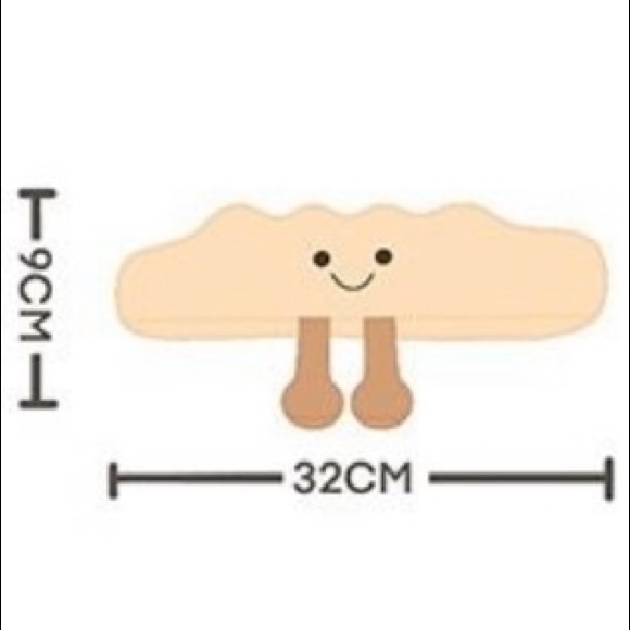 French Bread Dog Toy Squeaky Plushie - Picture 2 of 3